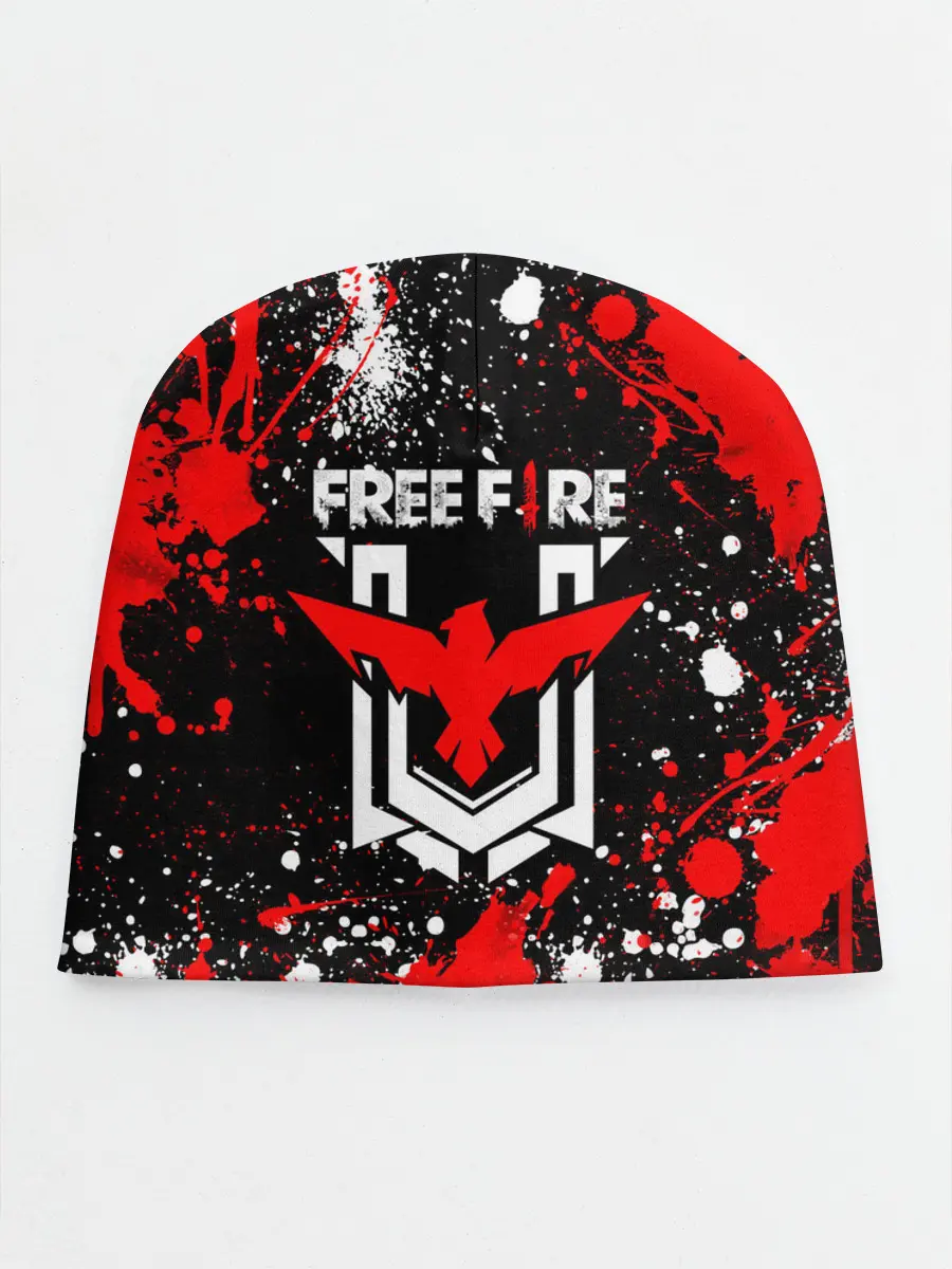 Детская шапка / Free Fire: Брызги и капли красок.