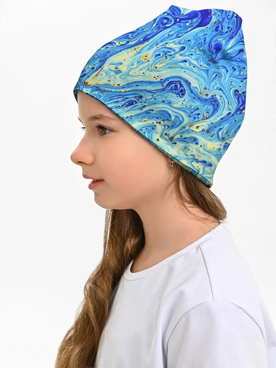 Детская шапка / Сползающие краски