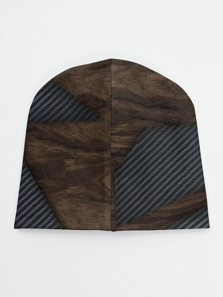 Детская шапка / карбон в дереве