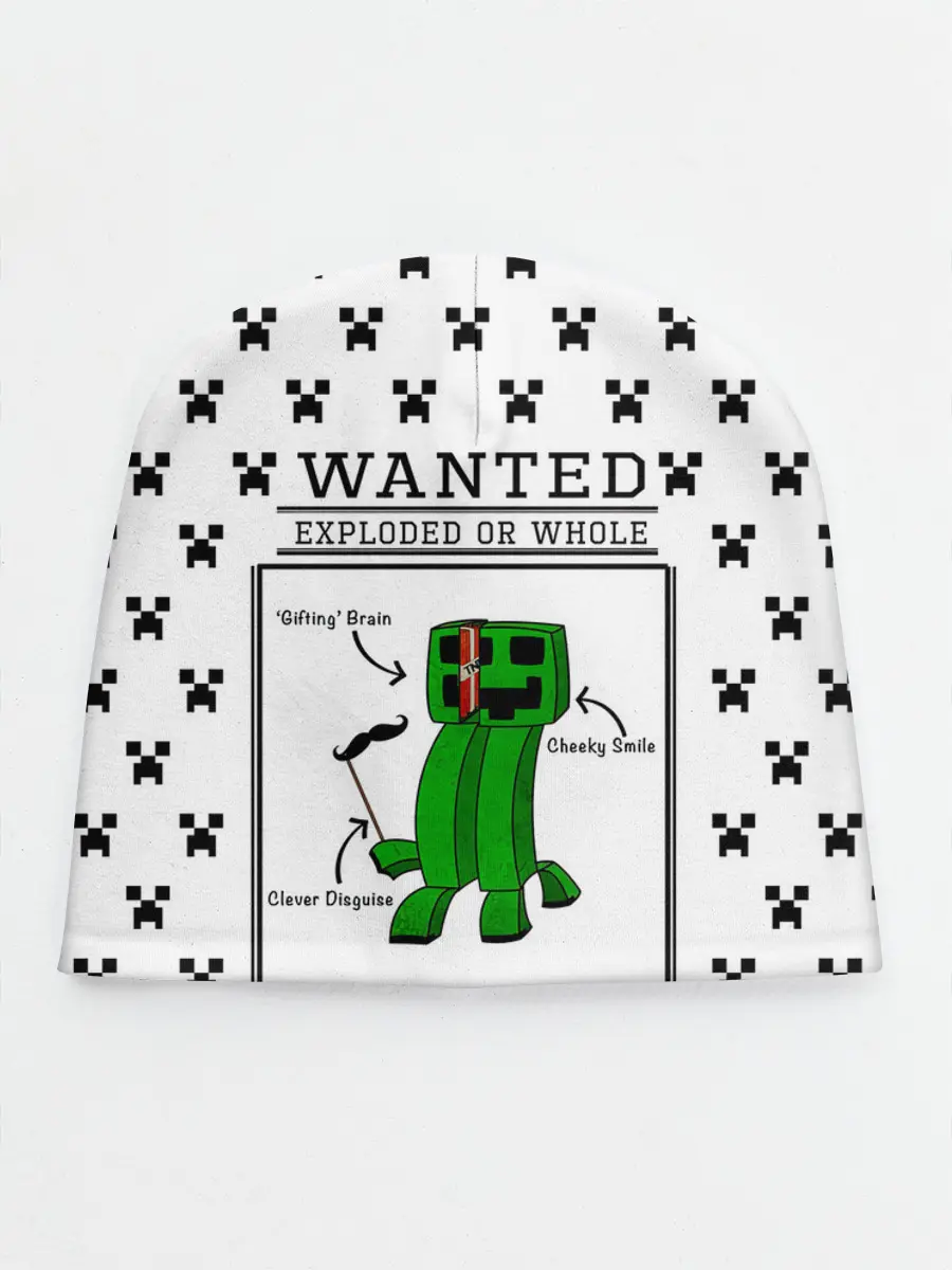 Детская шапка / Внутреннее строение Крипера | Minecraft