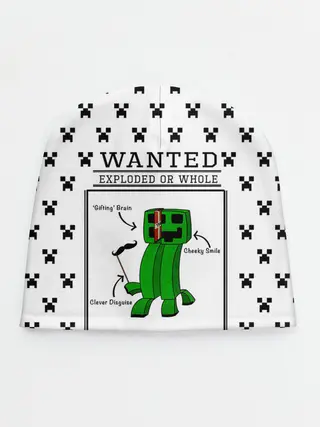 Детская шапка / Внутреннее строение Крипера | Minecraft