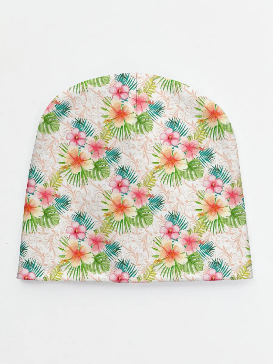 Детская шапка / Гавайские цветы