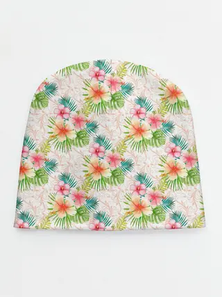Детская шапка / Гавайские цветы