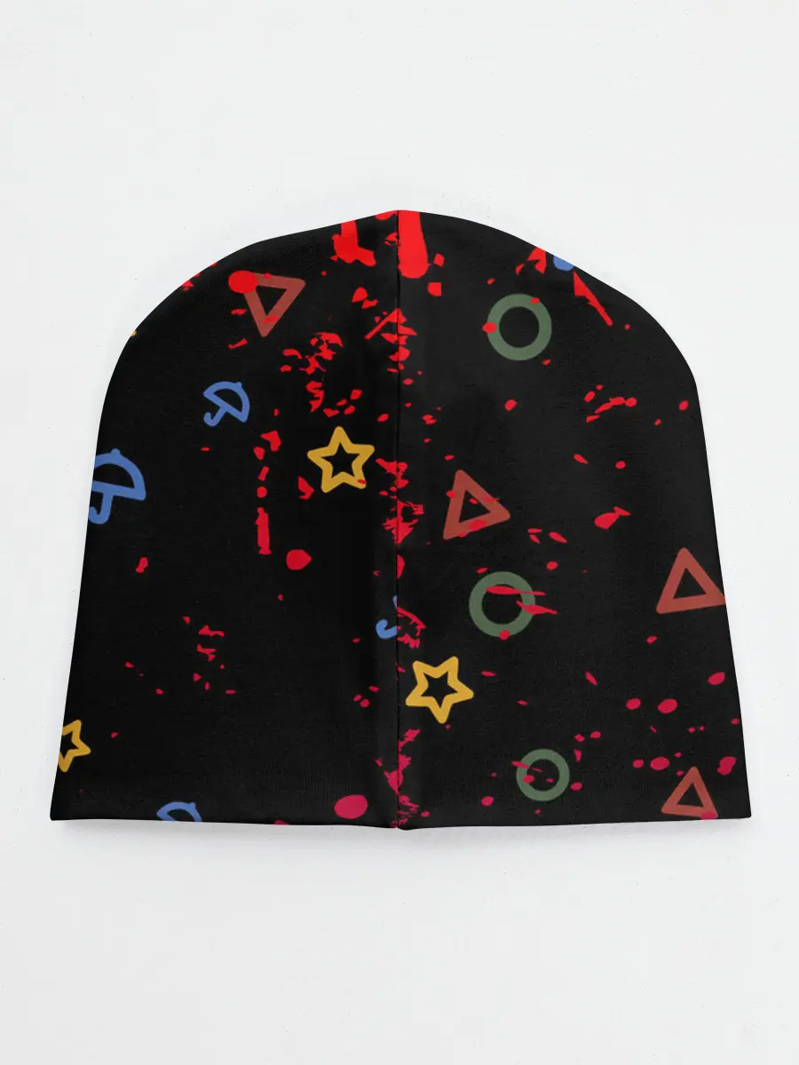 Детская шапка / Игра в кальмара: Паттерн фигурок.