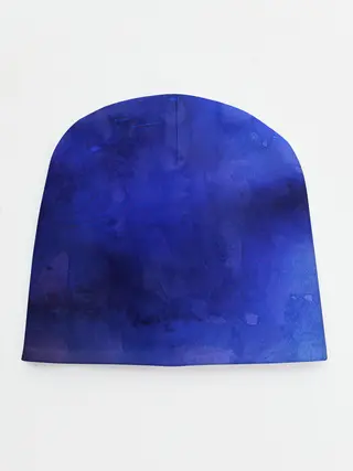 Детская шапка / Синее размытие