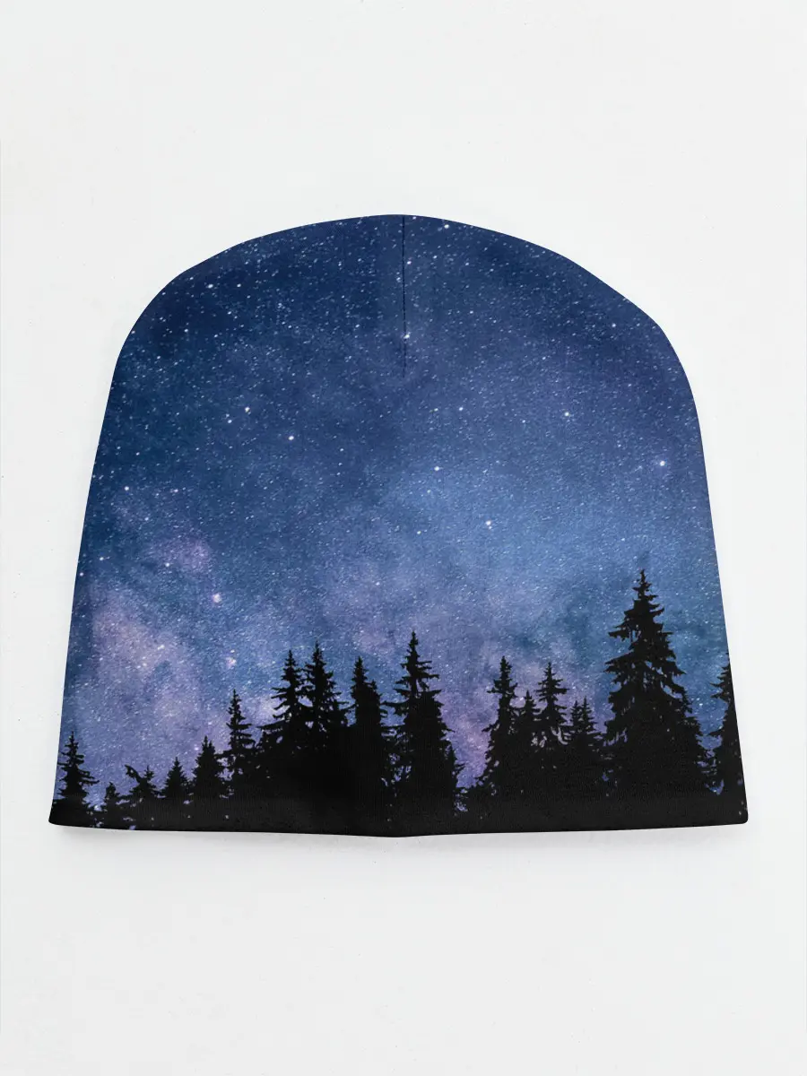 Детская шапка / НОЧНОЙ ЛЕС И ЗВЕЗДЫ