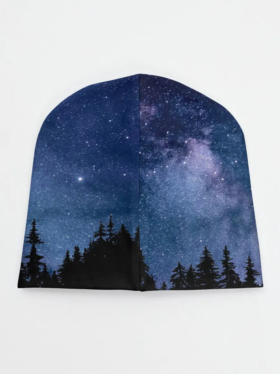 Детская шапка / НОЧНОЙ ЛЕС И ЗВЕЗДЫ