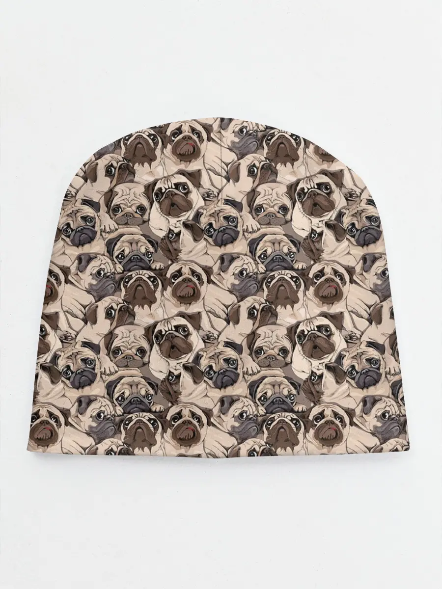 Детская шапка / Мопсы