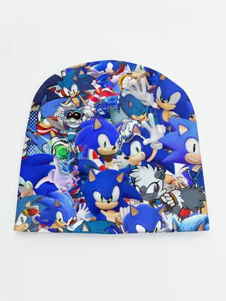 Детская шапка / SONIC СИНИЙ ЁЖ СОНИК