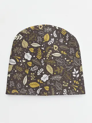 Детская шапка / Осенние листья и ягодки