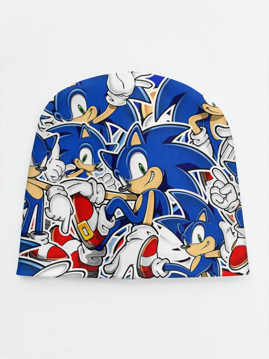 Детская шапка / SONIC ПАТТЕРН / СОНИК