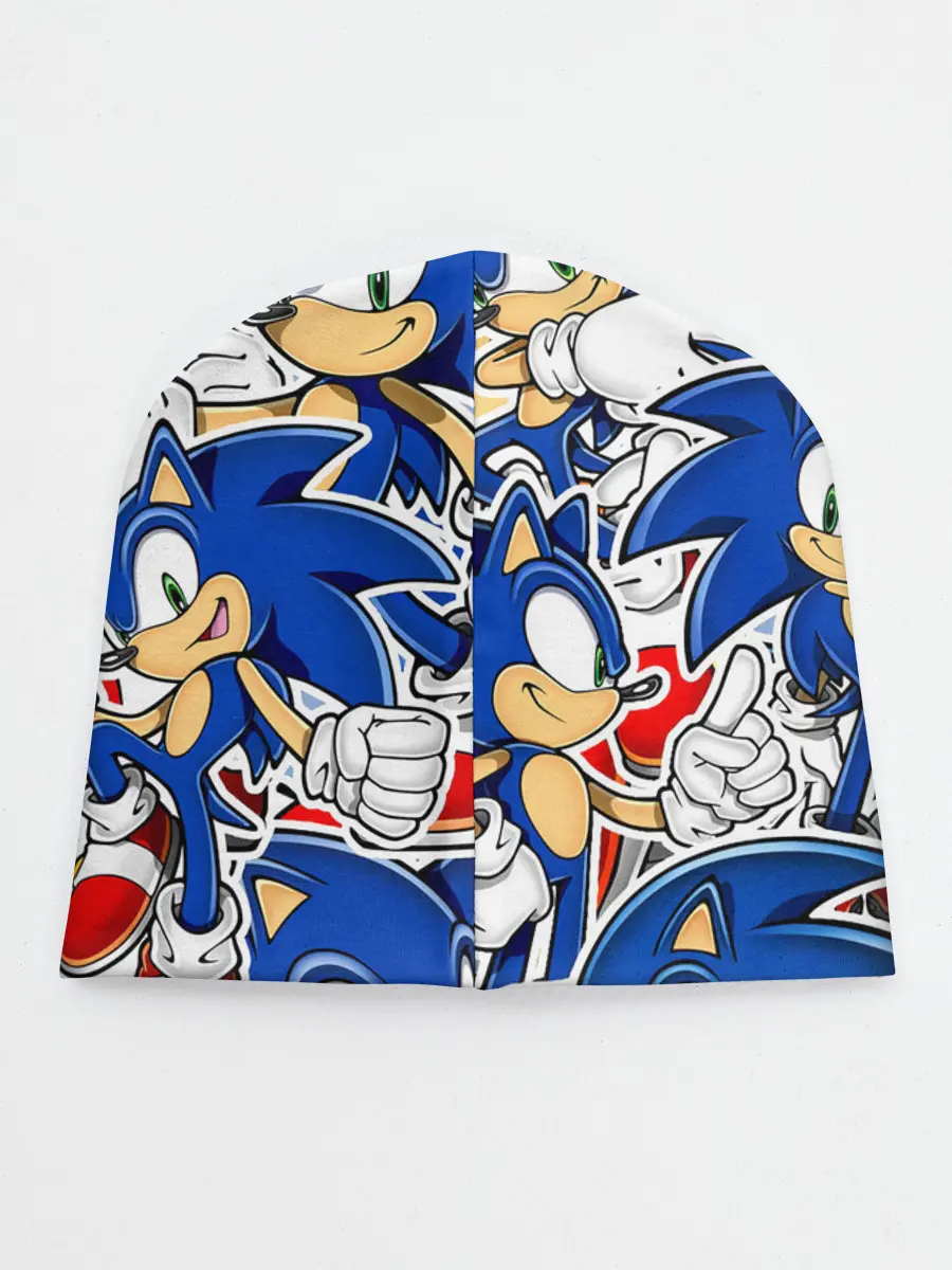 Детская шапка / SONIC ПАТТЕРН / СОНИК