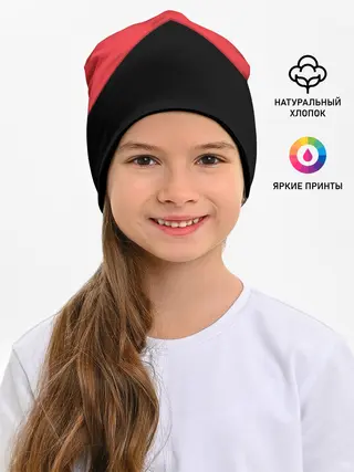 Детская шапка / ГЕОМЕТРИЯ МИНИМАЛИЗМ | КРАСНЫЕ ПОЛОСЫ