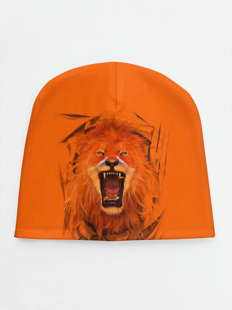 Детская шапка / ЛЕВ СКВОЗЬ ТКАНЬ