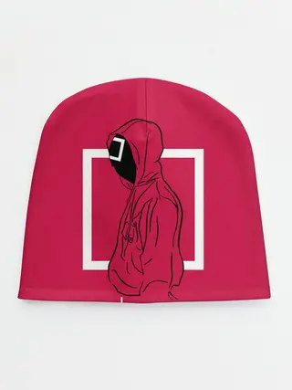 Детская шапка / Игра в кальмара: стражник квадрат