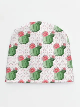 Детская шапка / Паттерн из кактусов