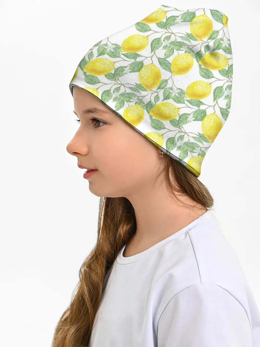 Детская шапка / Лимоны 3d