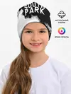 Детская шапка / Все пацаны на черном фоне Южный Парк