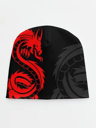 Детская шапка / КРАСНЫЙ ДРАКОН ТАТУ / RED DRAGON TATTOO