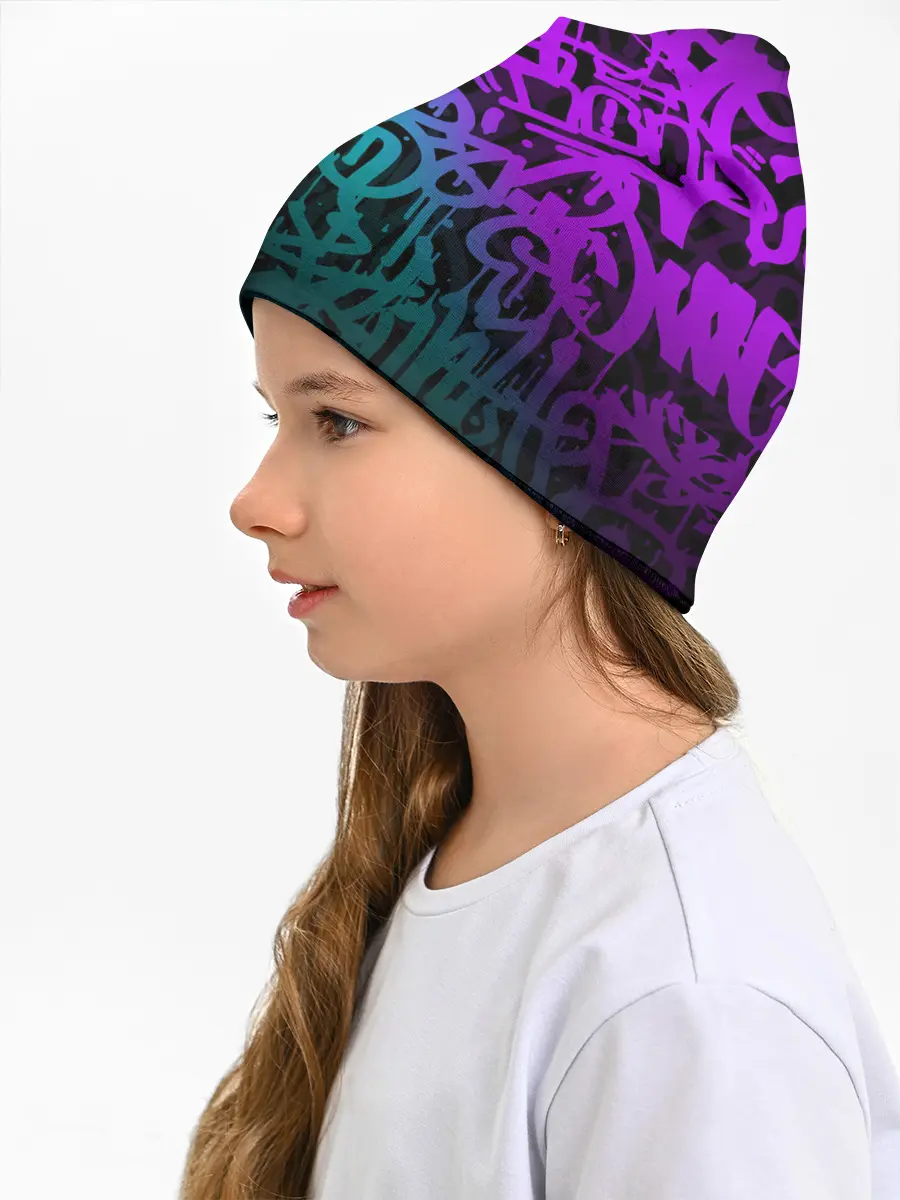 Детская шапка / НЕОНОВОЕ ГРАФФИТИ / NEON