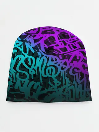Детская шапка / НЕОНОВОЕ ГРАФФИТИ / NEON