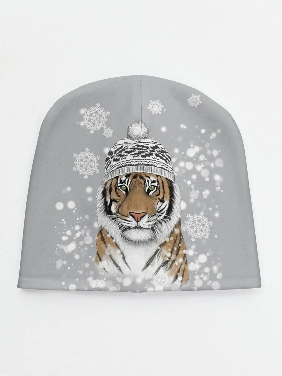 Детская шапка / Снежный тигр