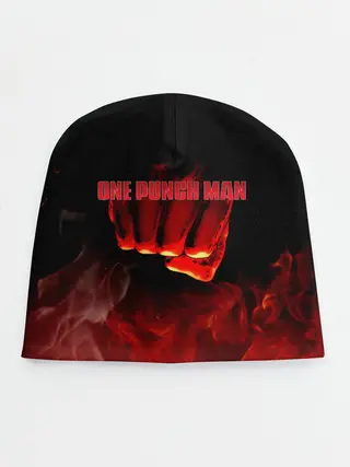 Детская шапка / Кулак One Punch-Man в огне