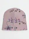Детская шапка / Розовые орхидеи на розовом фоне