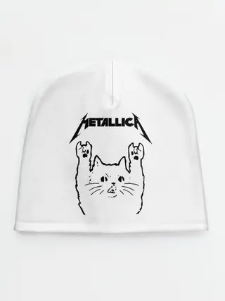 Детская шапка / Metallica / Meowtallica.