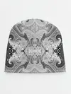 Детская шапка / Черно-белый абстрактный узор.