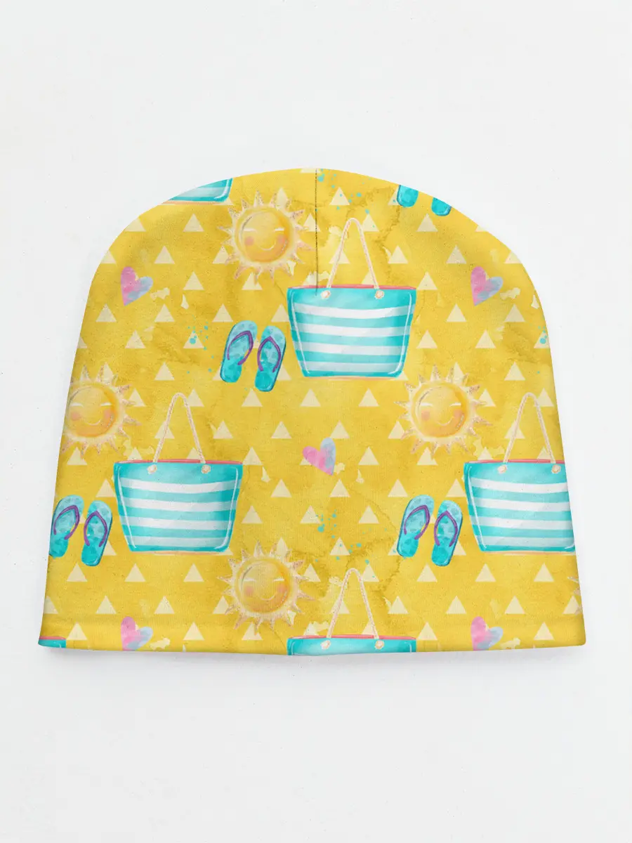 Детская шапка / Летний песочный пляж