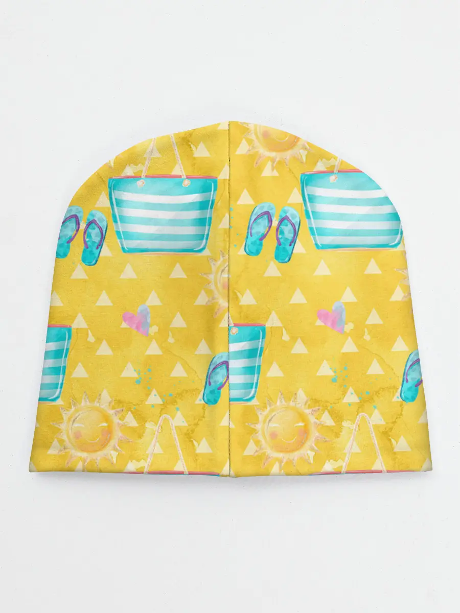 Детская шапка / Летний песочный пляж