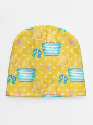 Детская шапка / Летний песочный пляж