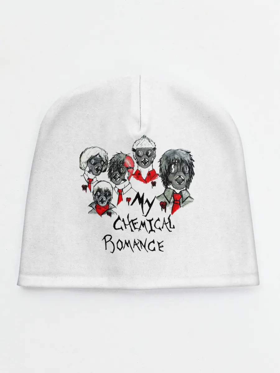 Детская шапка / Группа My Chemical Romance в противогазах