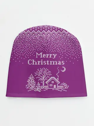 Детская шапка / Новогодний дом.