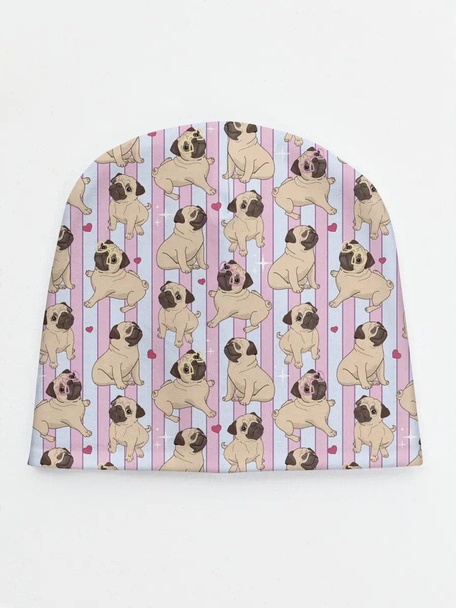 Детская шапка / Забавные Мопсы