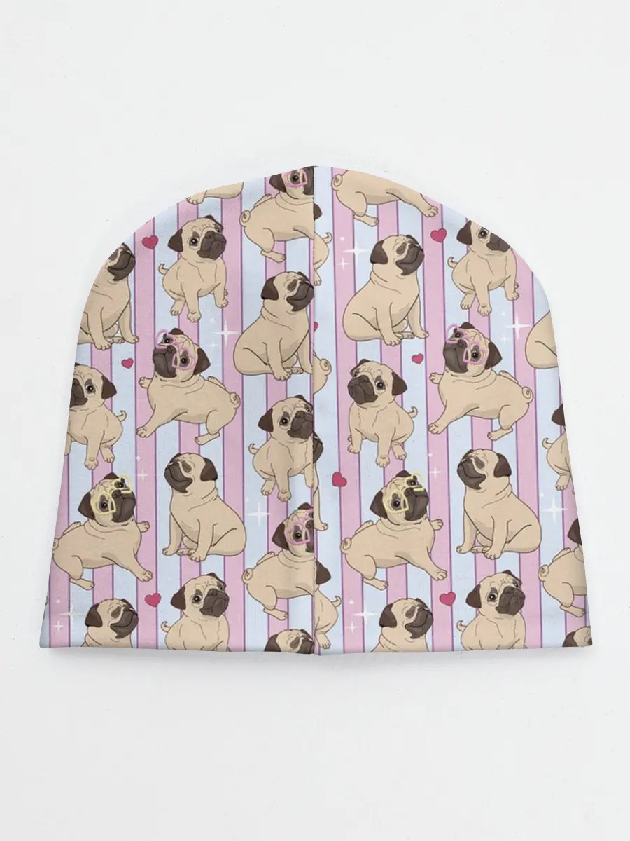 Детская шапка / Забавные Мопсы