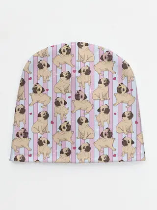 Детская шапка / Забавные Мопсы
