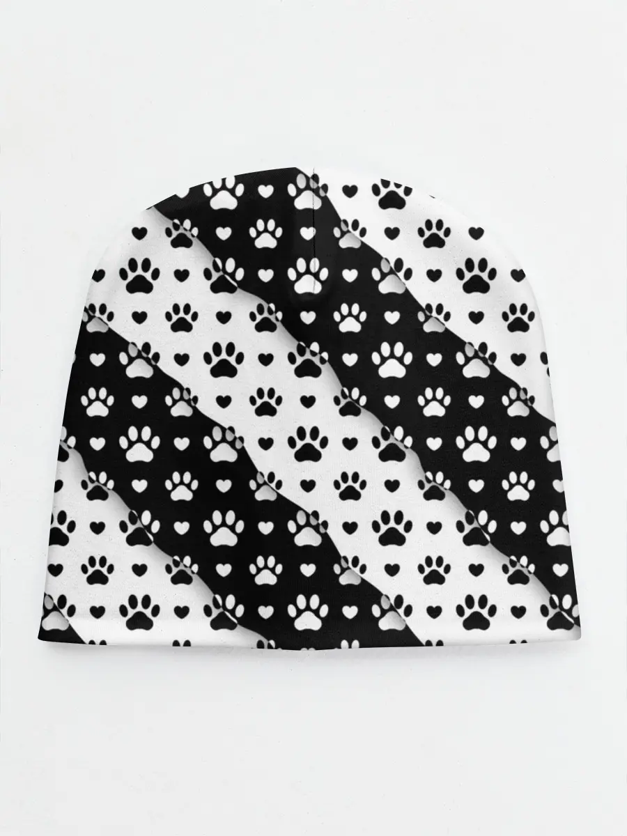 Детская шапка / Следы от Лап