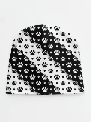 Детская шапка / Следы от Лап