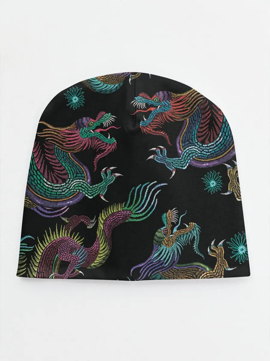 Детская шапка / Цветные драконы