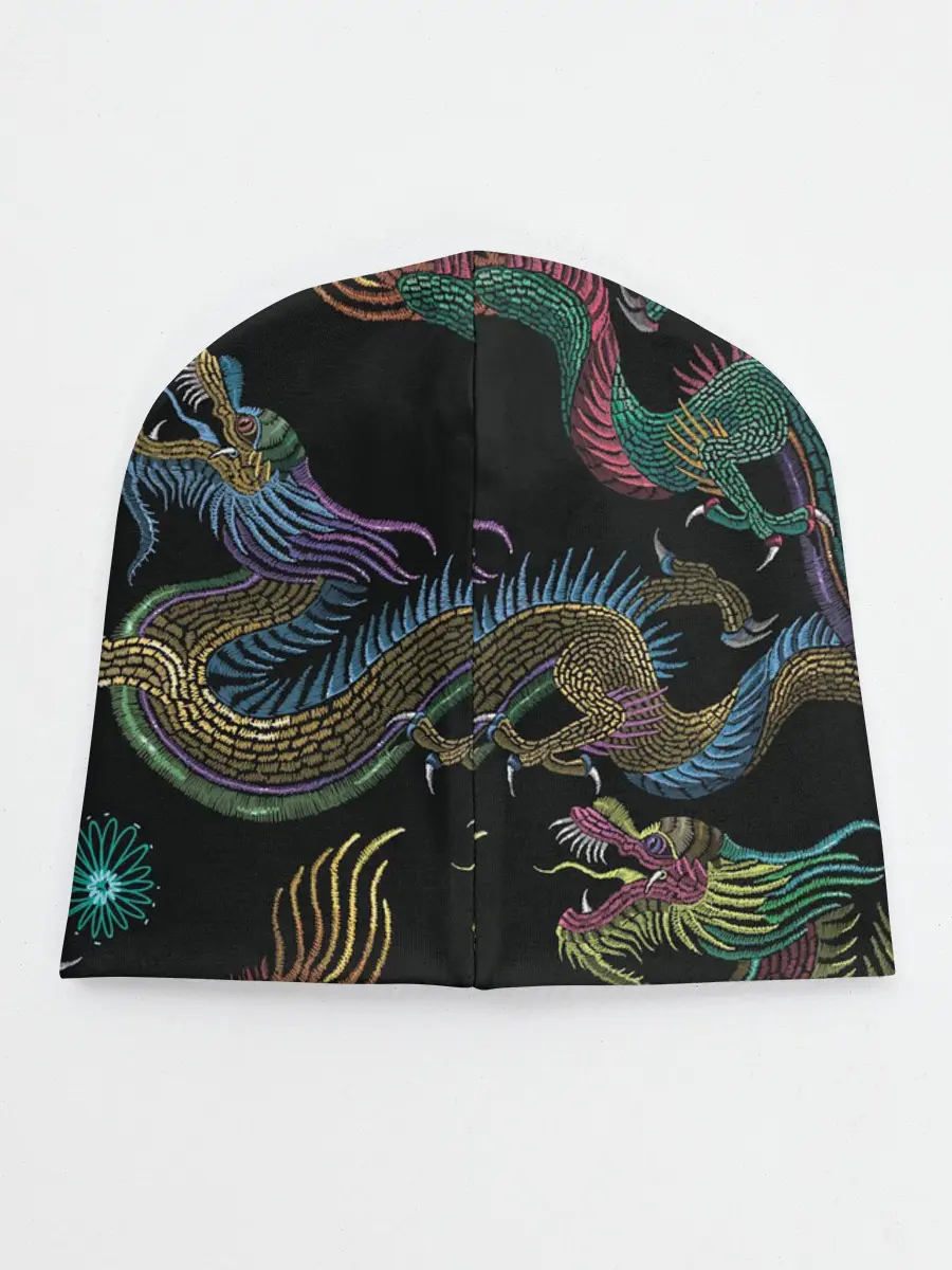 Детская шапка / Цветные драконы