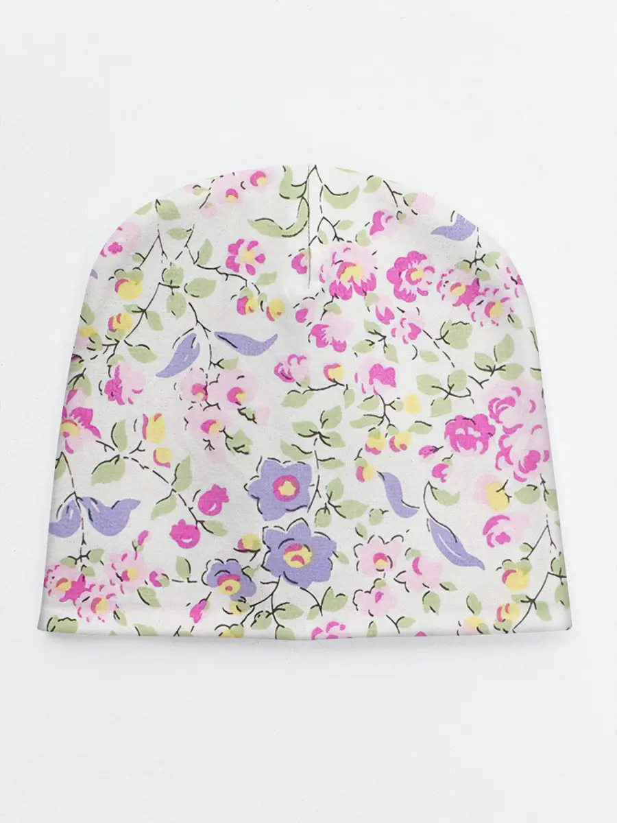 Детская шапка / Яркие весенние цветы