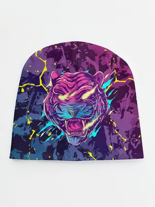 Детская шапка / НЕОНОВЫЙ ТИГР / NEON TIGER