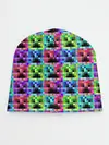 Детская шапка / МАЙНКРАФТ / MINECRAFT ЦВЕТНЫЕ КРИПЕРЫ
