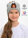 Детская шапка / МАЙНКРАФТ, ГАСТ ОГНЕННЫЙ