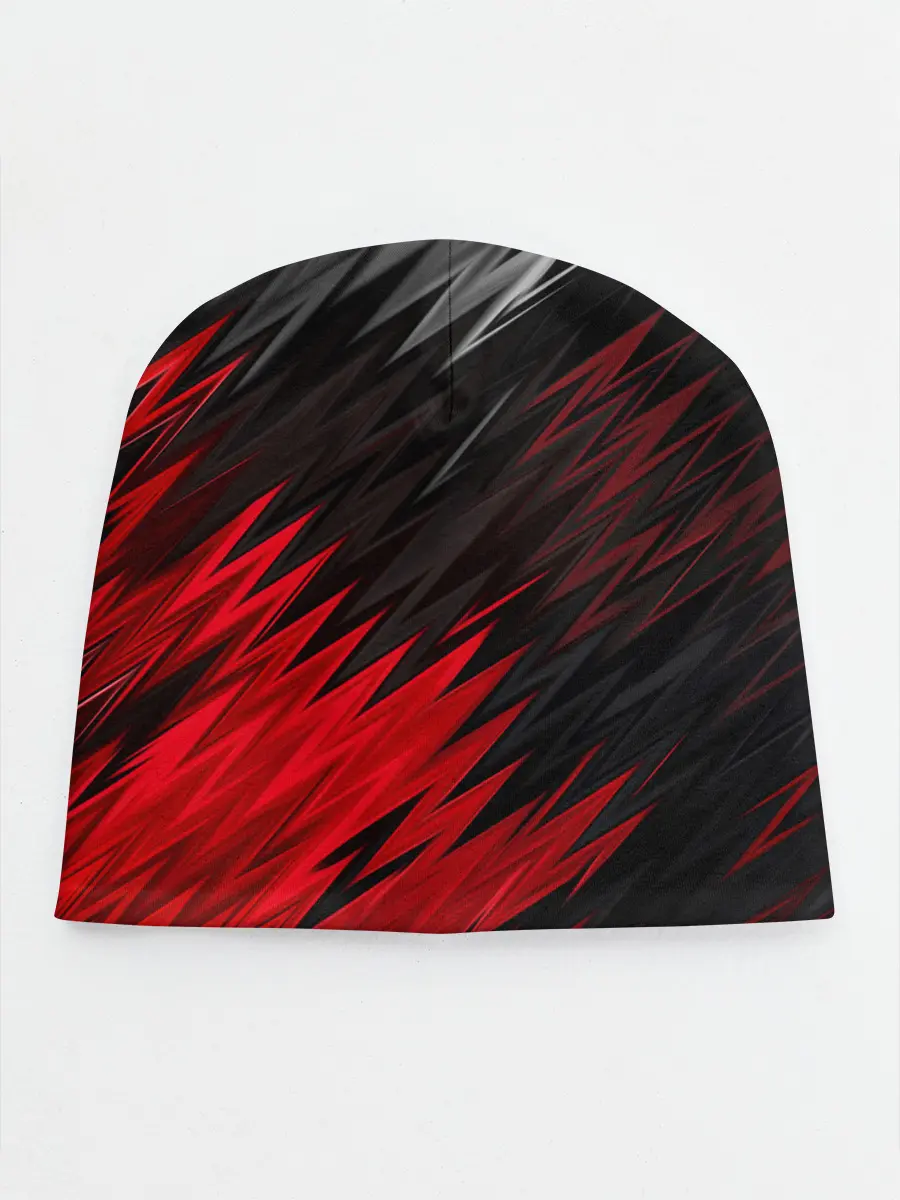 Детская шапка / ЧЁРНО КРАСНЫЕ КРАСКИ | RED BLACK STRIPES