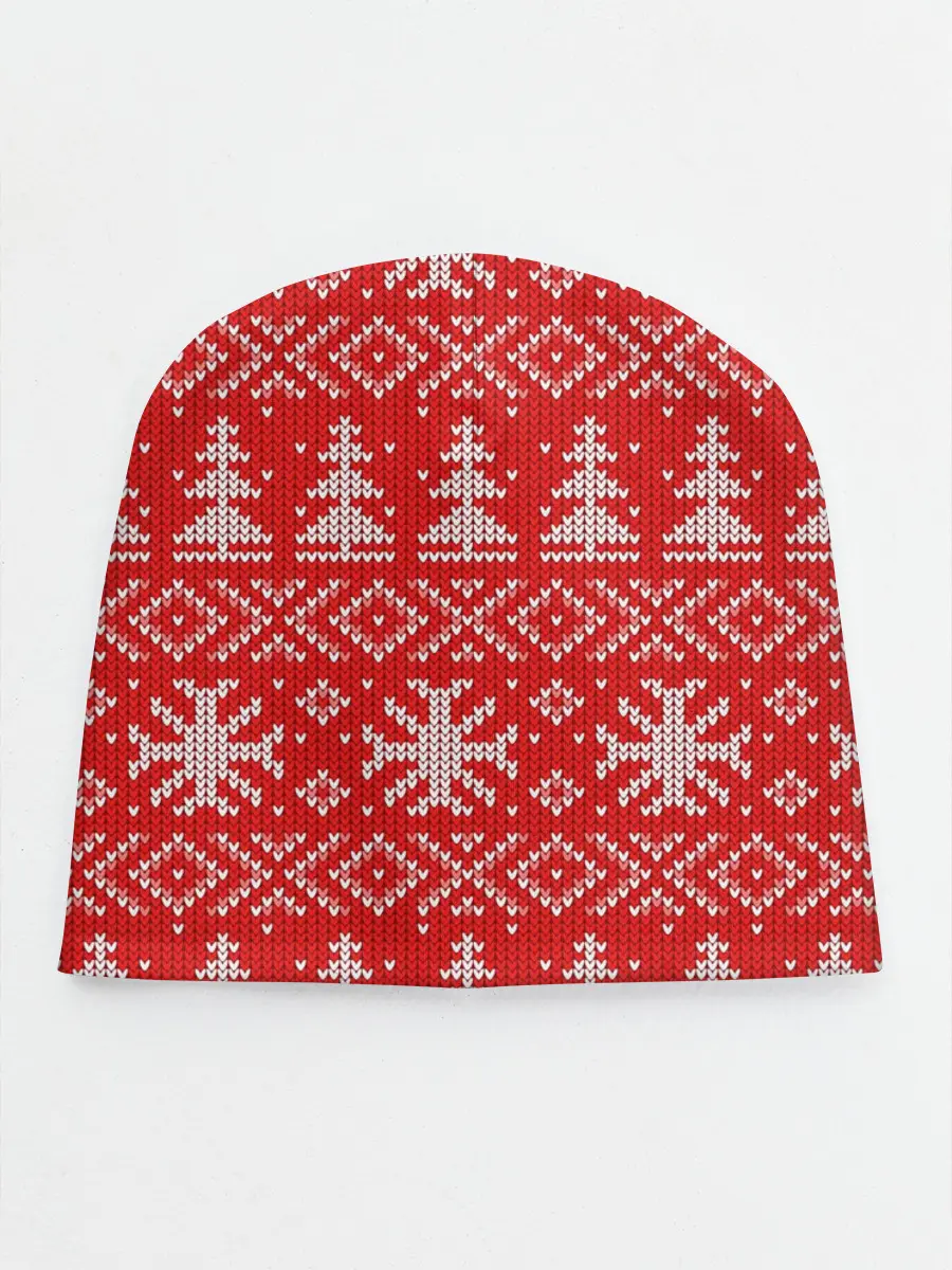 Детская шапка / Новогодний узор, 2022