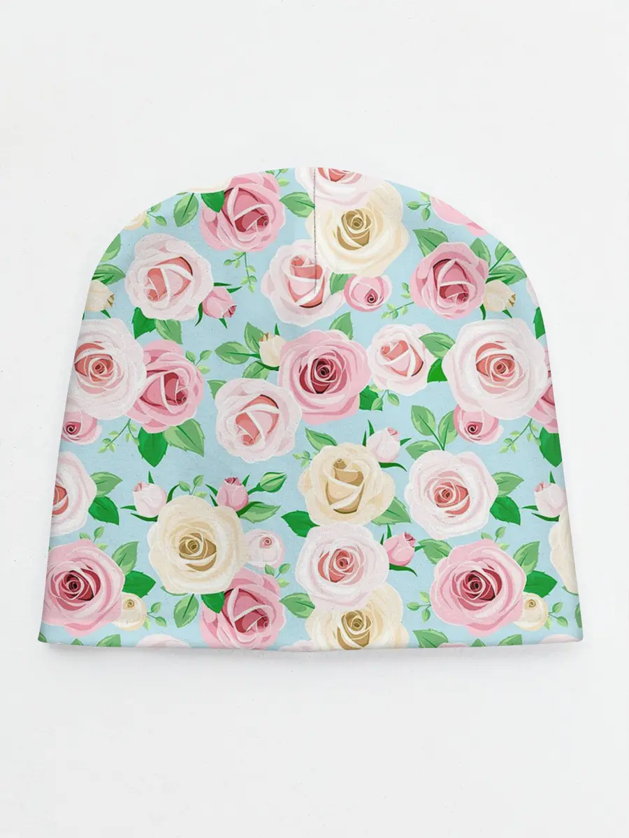 Детская шапка / Цветущее поле роз