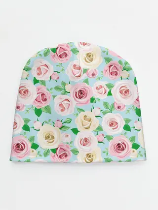 Детская шапка / Цветущее поле роз